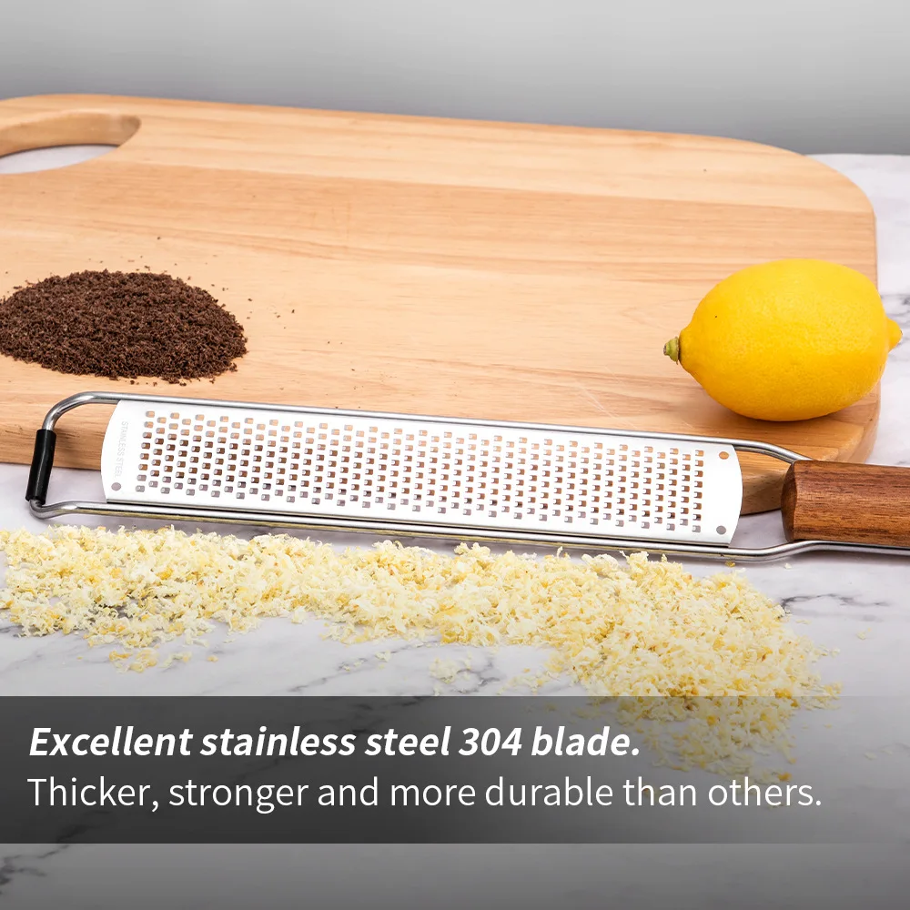 Stainless Zester & Grater with Wood Handle - Image 10