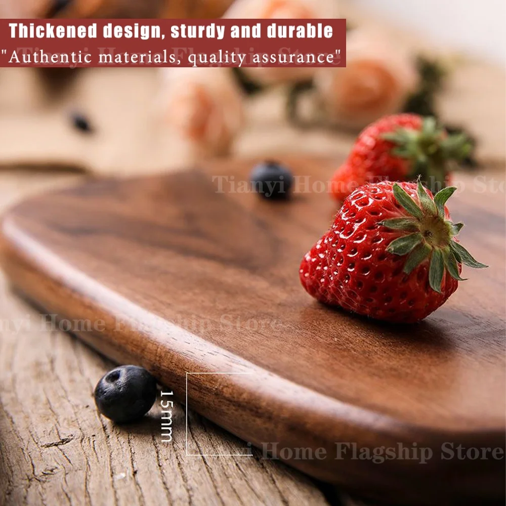 Thick Wood Cutting Board with Handle - Image 7