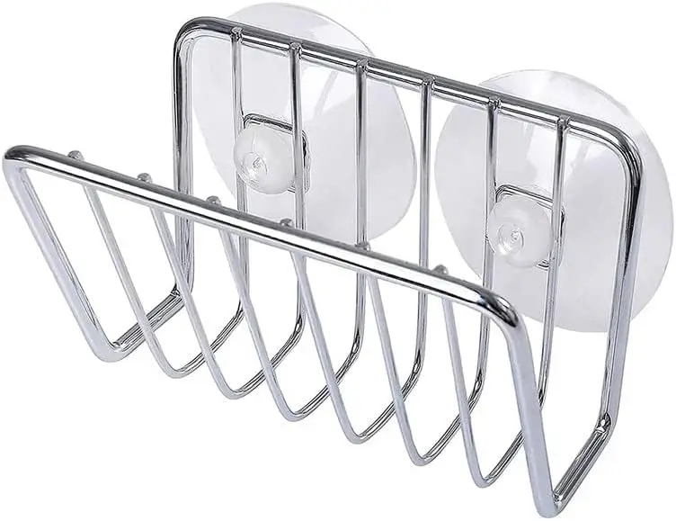 Sponge Holder For Kitchen Sink, Stainless Steel Suction Cup Sponge Caddy Kitchen Supplies Wall Mounted Sink Kitchen Organizer - Image 7