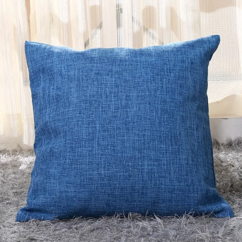 Solid Linen-Look Pillow Cover - Image 16