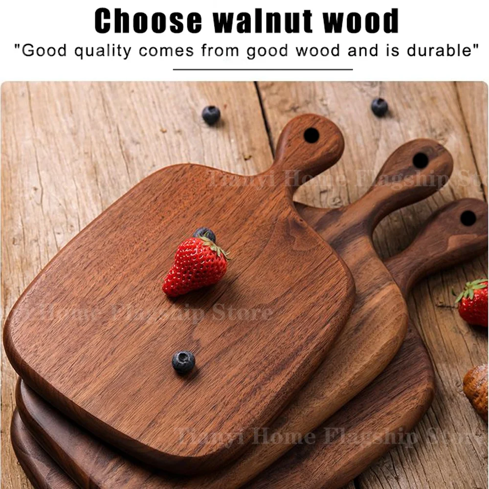 Thick Wood Cutting Board with Handle - Image 5