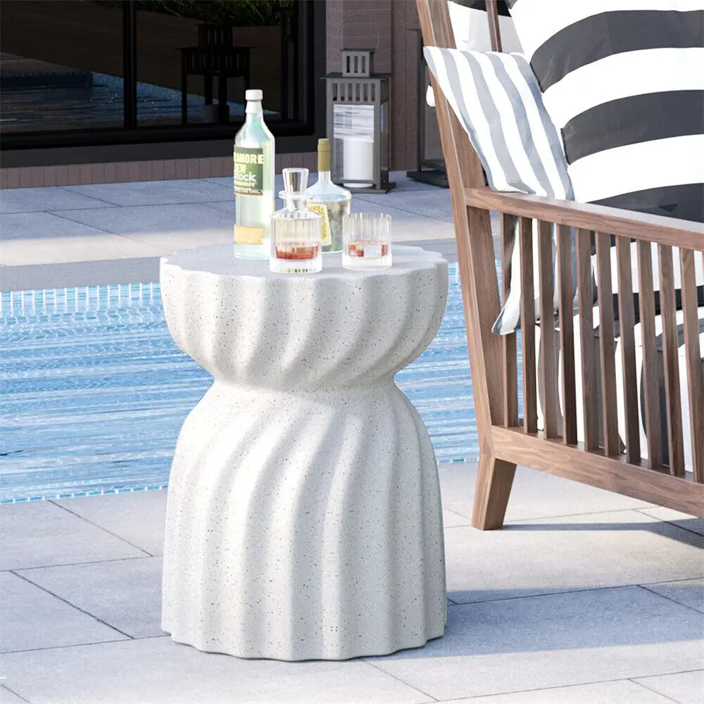 Concrete Hourglass Side Table - Image 7