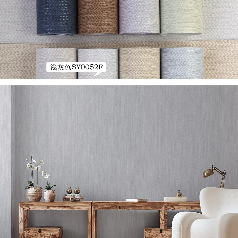 Linen-Texture Straw Wallpaper - Image 7