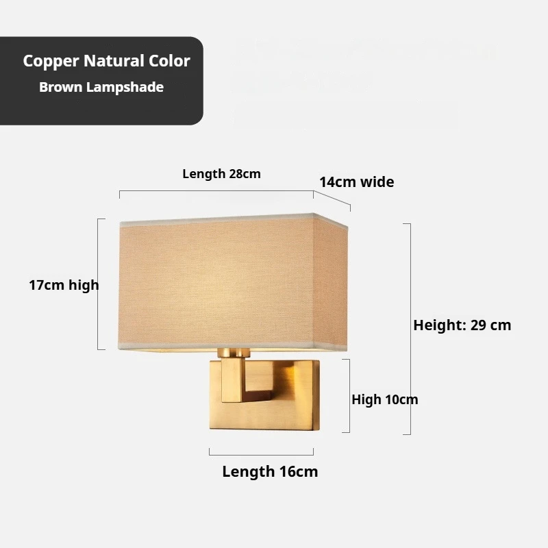 Fabric Shade Bedside Wall Lamp - Image 12