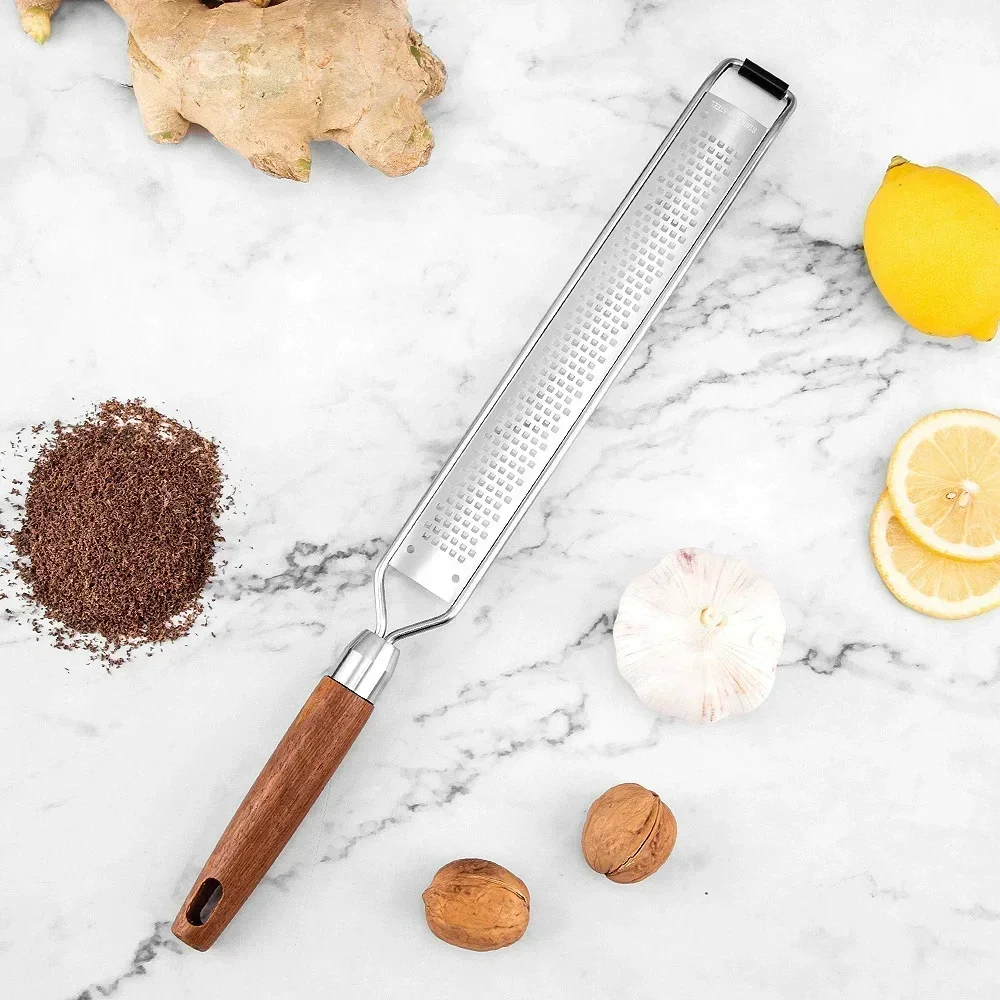 Stainless Zester & Grater with Wood Handle - Image 13