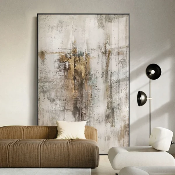 Nordic Neutral Abstract Painting