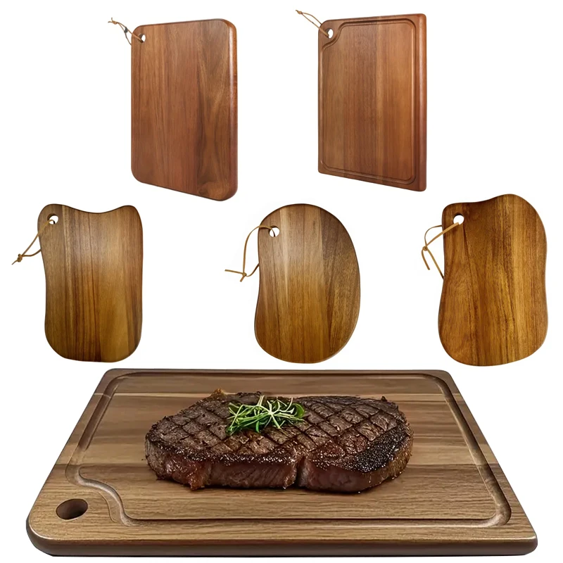 Acacia Wood Cutting & Serving Board - Image 2