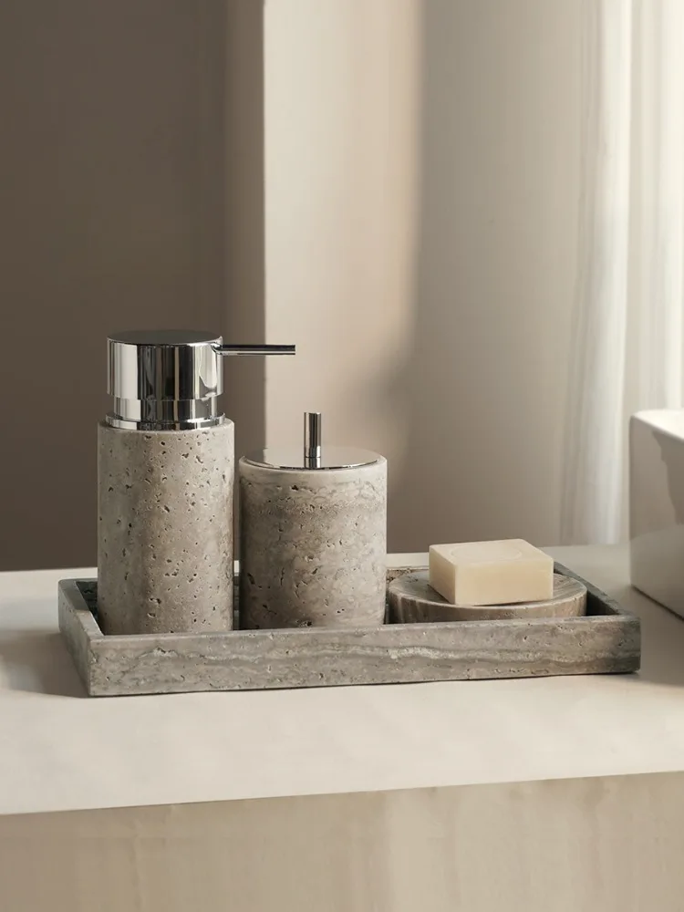 Silver Ash Stone Bathroom Accessories - Image 6