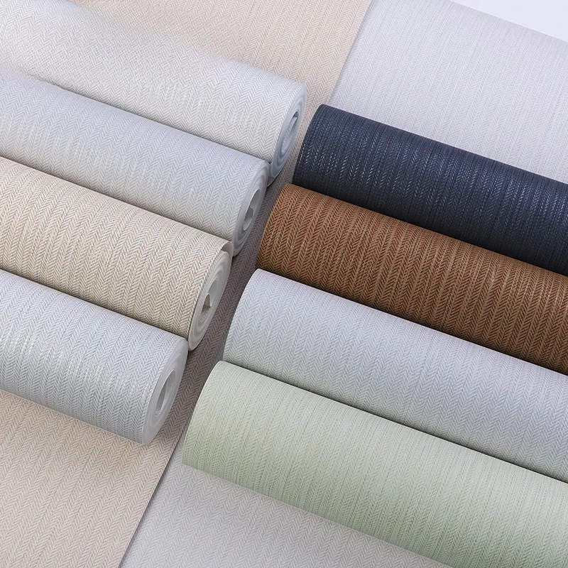 Linen-Texture Straw Wallpaper - Image 5