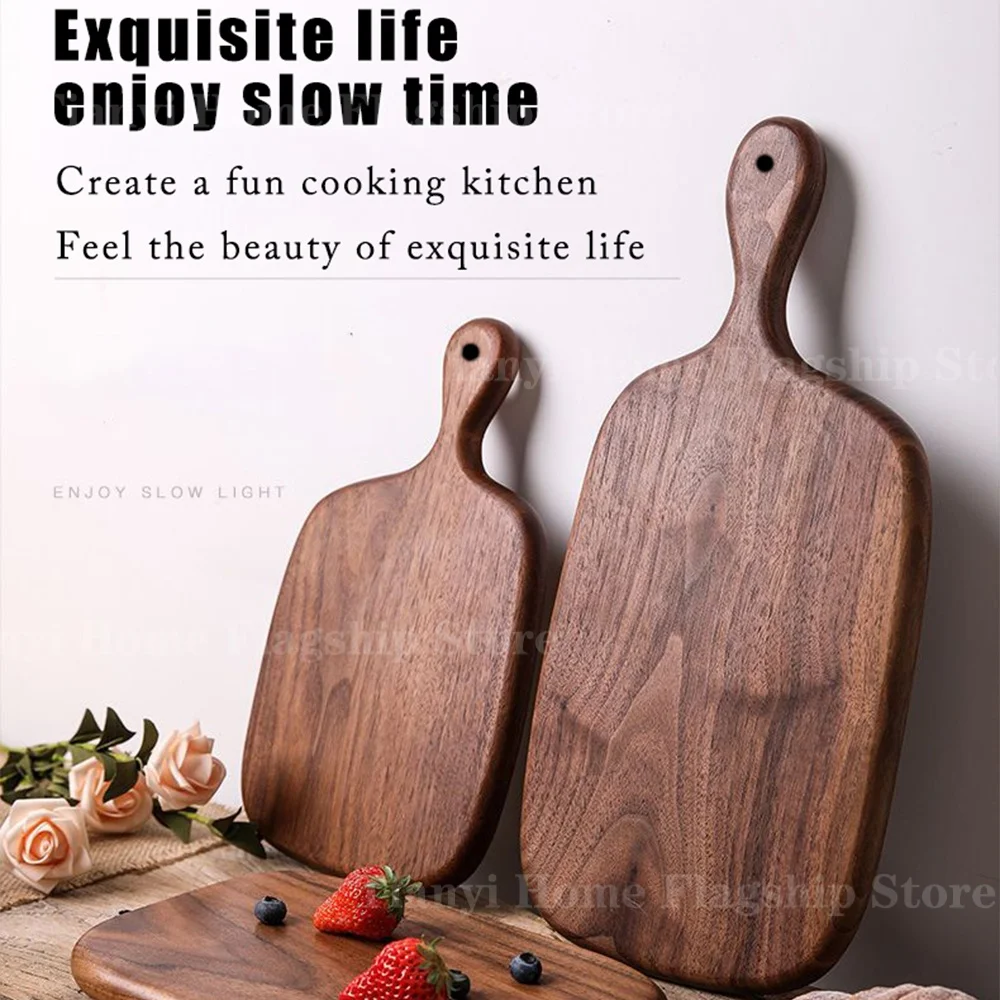 Thick Wood Cutting Board with Handle - Image 2