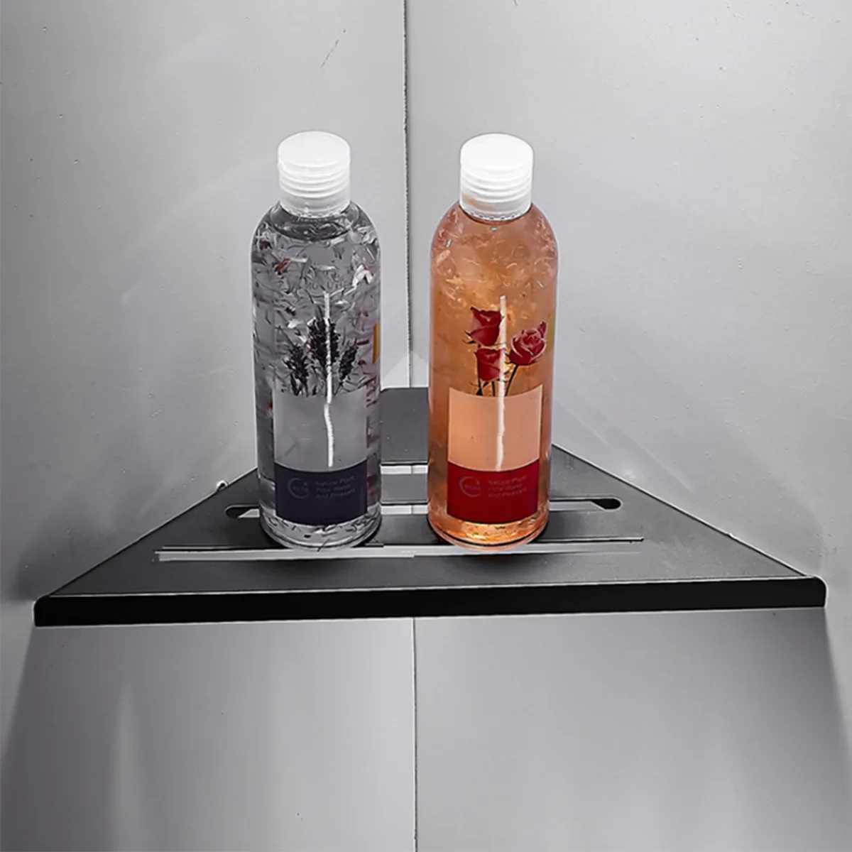 Bathroom Shelf Corner Shower Shelf No Drilling 304 Stainless Steel Corner Organizer Storage Heavy-Duty Hollow Shampoo Rack - Image 5