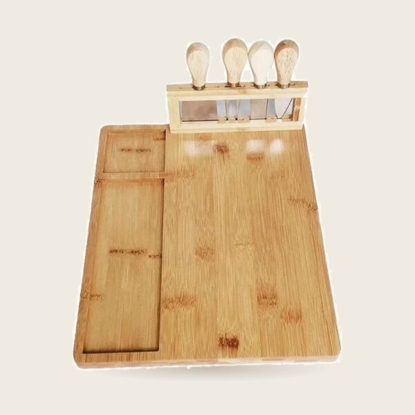 Bamboo Cheese Board & Knife Set