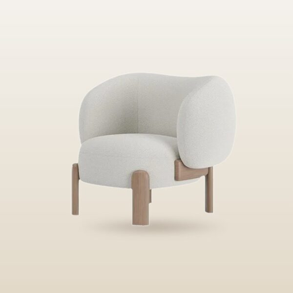 Bouclé Lounge Armchair
