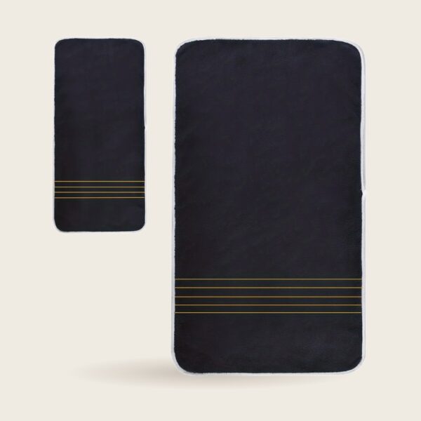 Gold-Stripe Towel Set