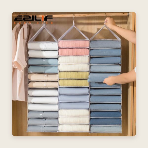Hanging Closet Organizer for Folded Clothes