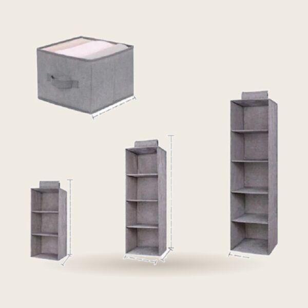 Hanging Closet Shelves & Drawer Box