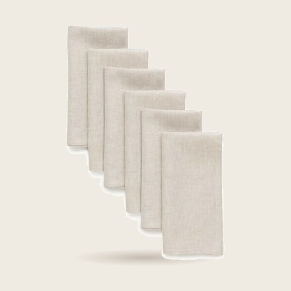 Linen-Cotton Dinner Napkins, Set of 12