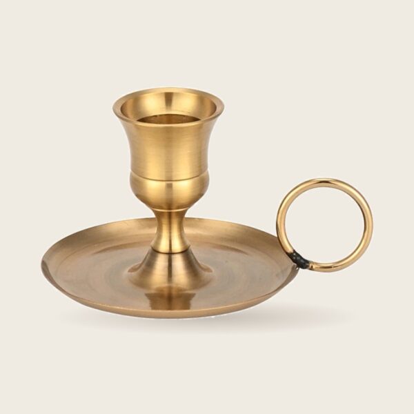 Metal Chamberstick Candle Holder