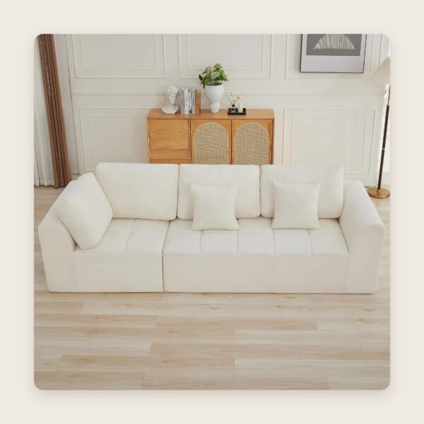 110" Modular Cloud Sectional Sofa