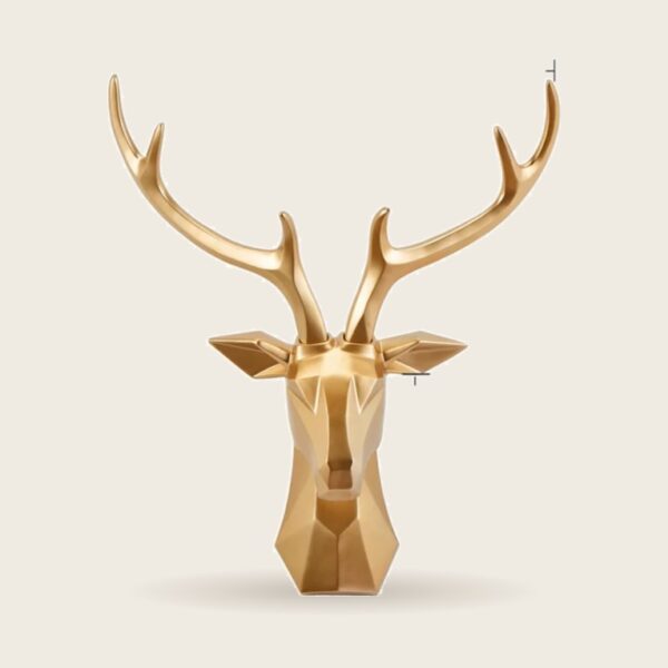 Resin Deer Head Wall Sculpture