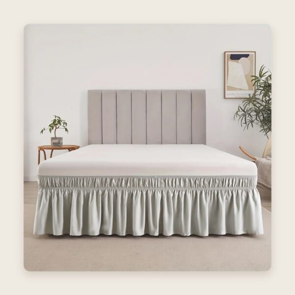 Ruffled Elastic Bed Skirt