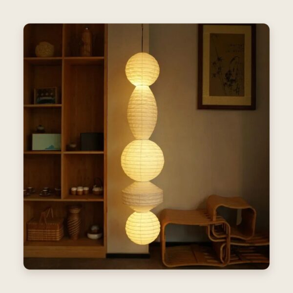 Sculptural Paper Lantern Pendant