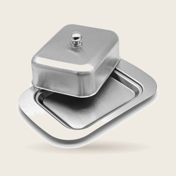 Stainless Steel Butter Dish with Lid