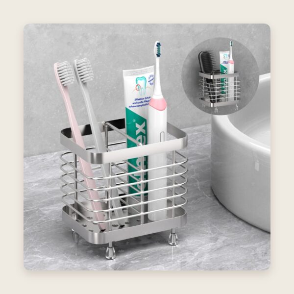 Stainless Wall Toothbrush Holder