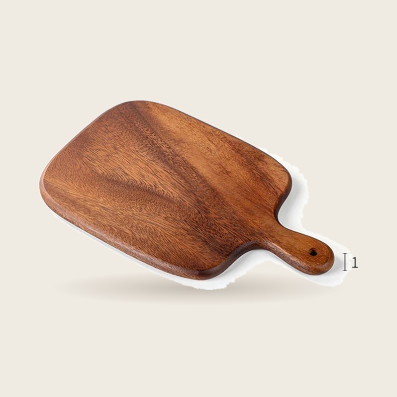 Thick Wood Cutting Board with Handle