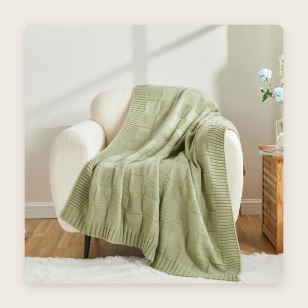 Waffle Knit Throw Blanket