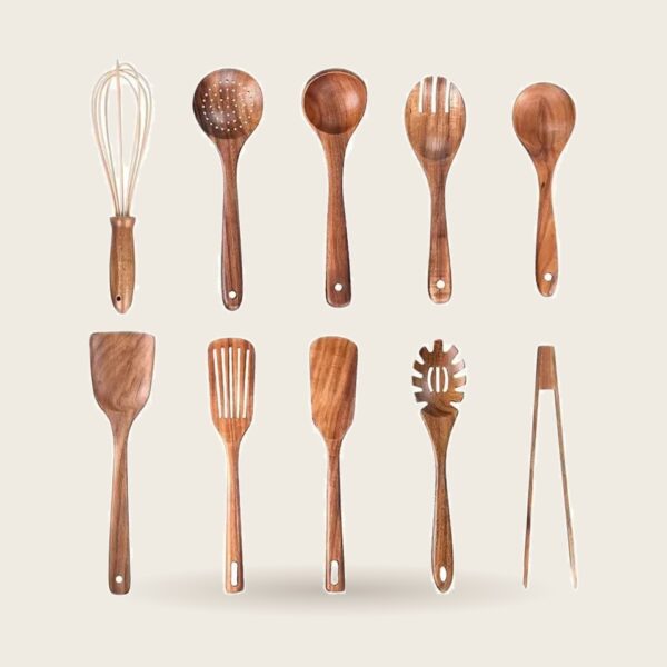 Wooden Kitchen Utensil Set