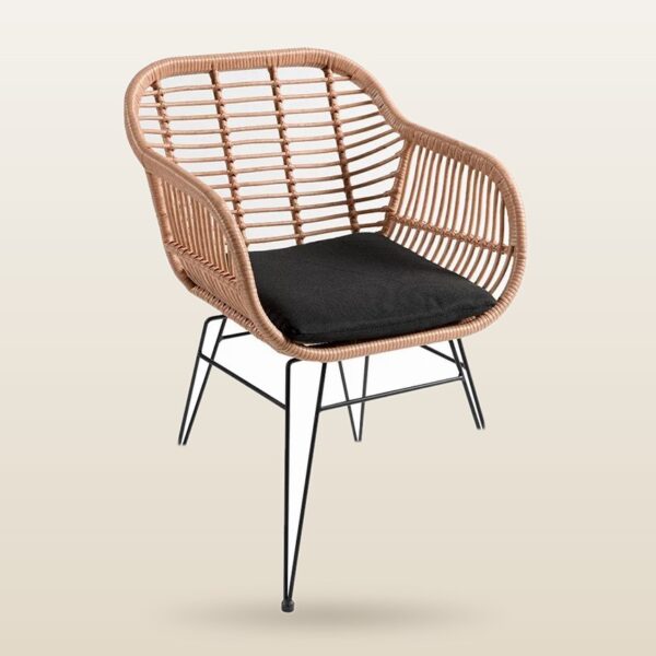 Woven Rattan Lounge Chair