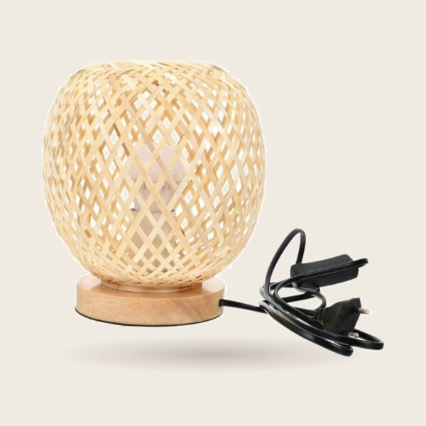 Woven Rattan Table Lamp